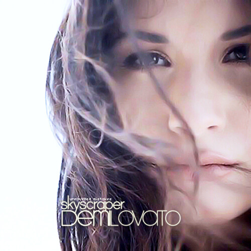 Demi Lovato Skyscraper single cover this is so much better than my first 
