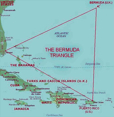 Bermuda Triangle map by Indian Luxury Trains