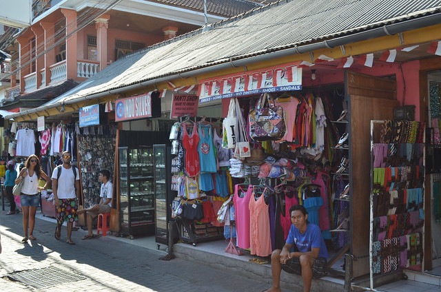 Kuta Bali has hundreds of streets full of souvenir shops like these