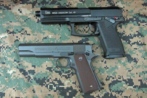 HK Mk23 vs. Colt M1911A1