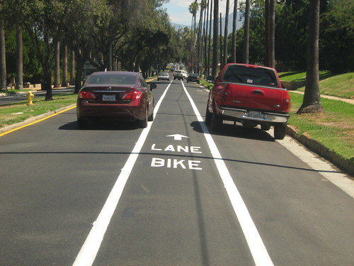 Brookside bike lane by cyclotourist