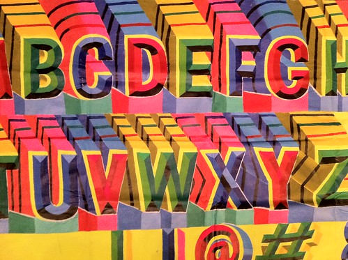 Indian sign painter's alphabet by Nick Sherman