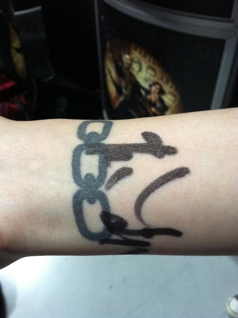 Signed BioShock Tattoo That's not two overlapping tattoosthis fan had 