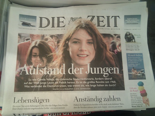 Camila Vallejo en Die Zeit Just for my personal record this picture is 