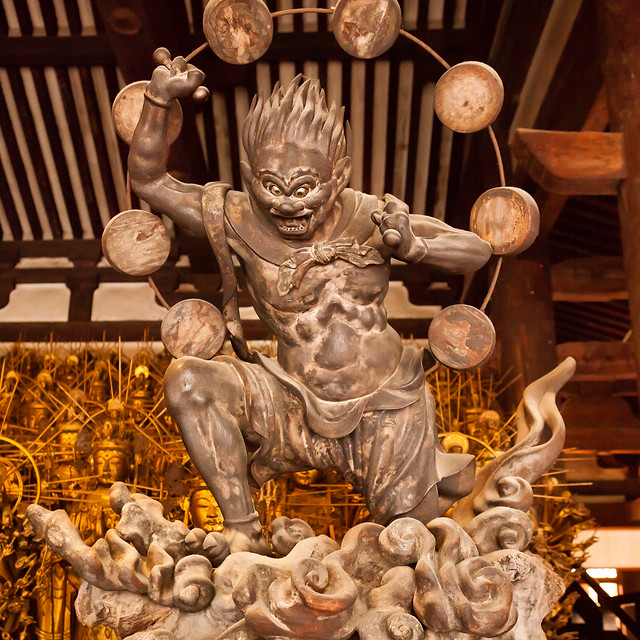 Raijin : Sanjusangendo temple, Kyoto, Japan / Japón