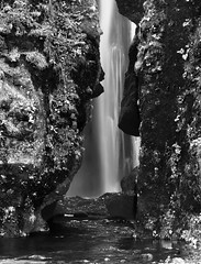 Hidden Waterfall (B&W)