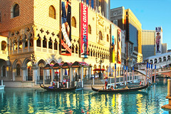 Gondola Rides. Grand Canal Shoppes. The Venetian Resort Hotel Casino. Las Vegas.