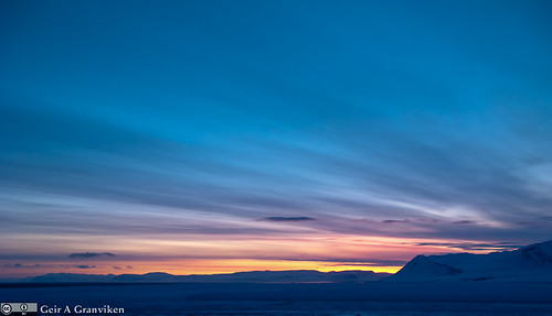 Dawn over Isfjorden, Svalbard