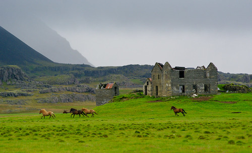 Storm, Ruins,
Horses