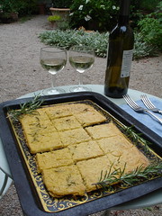 Socca Bread with rosemary