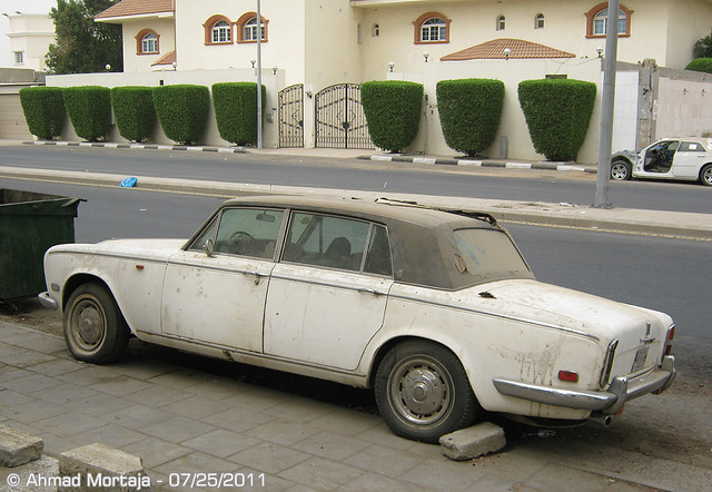Abandoned Rolls-Royce Silver Shadow