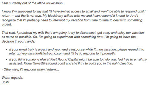 Funny + Creative Email Auto-Response for When You Don't Want to Work on Vacation