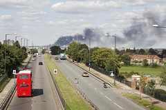 Sony Distribution Centre Fire, Enfield Lock - Tuesday 9th August 2011