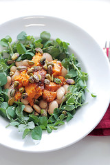 Sweet Potatoes, Butter Beans and Pistachios