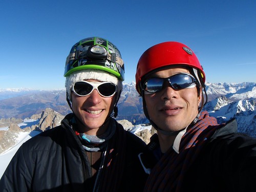 At the summit of Aig. Chardonnet (3824m)