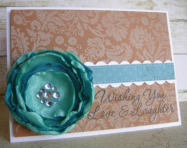 Love and Laughter Card with Brooch