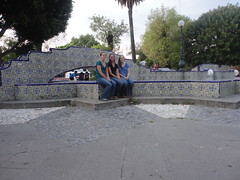 Laura Beckler, Rachel Kennel, and Stephanie Rheinheimer at a talavera park