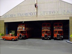 Leyton bus garage diorama