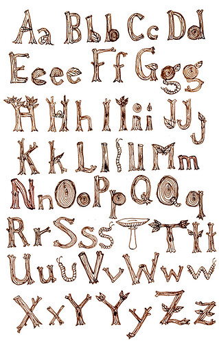 woodland alphabet