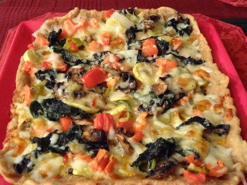Vegetable Pizza w/ Whole Wheat Crust