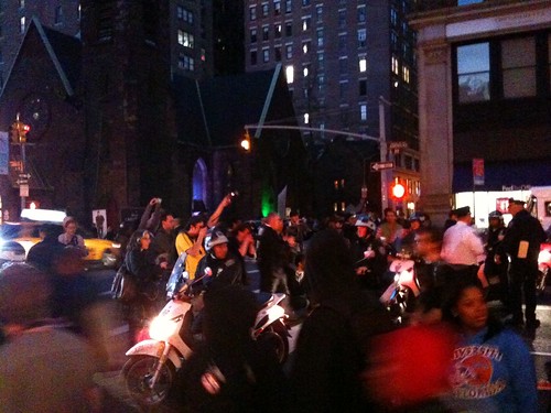 At the Million Hoody rally & march for Trayvon Martin