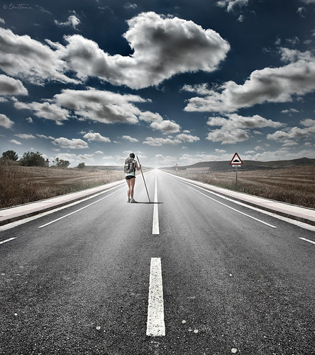 The Road Never Ends by Ben Heine