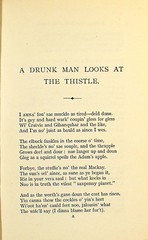 Hugh McDiarmid's 'A drunk man looks at the thistle'. First edition, Edinburgh: 1926. S.P. 386