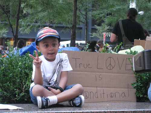 Peace Child at Occupy Wall Street by PeaceCouple