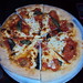 Basil, tomato mozzarella pizza!! so good!! cooked in a brick oven! — at Tony's Brick Oven Pizzeria.