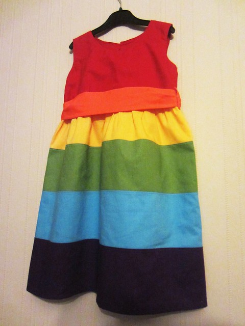 rainbow dress front