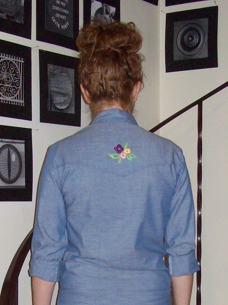 vintage Wrangler embroidered shirt back