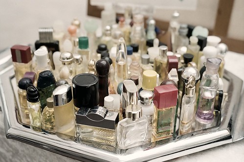 grandma's perfume collection