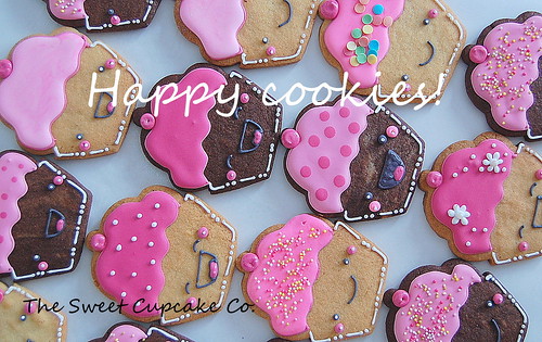 Happy Cupcake cookies!