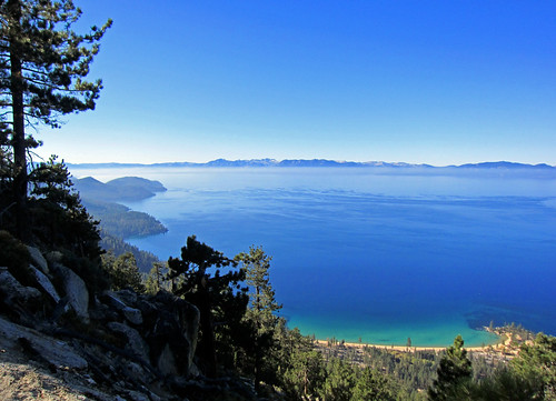 View over Lake Tahoe from Flume Trail