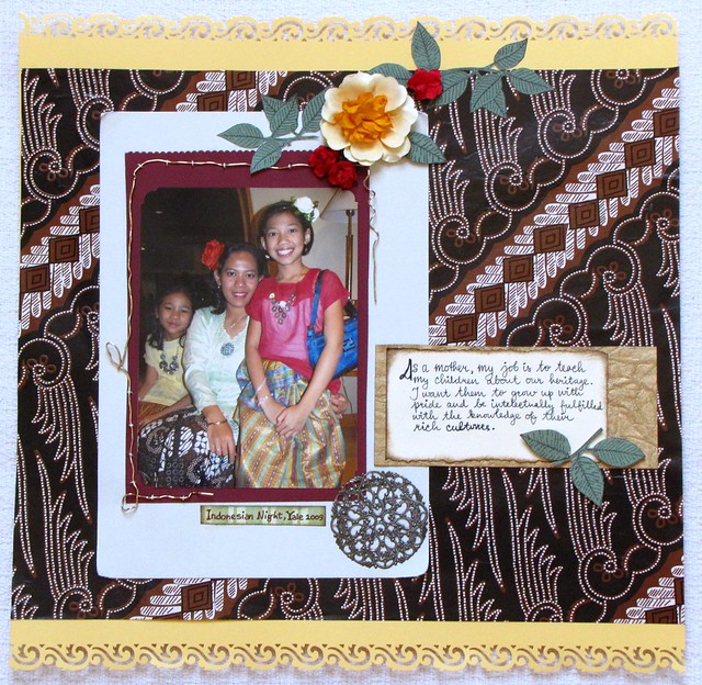 Batik Inspired Scrapbook