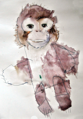 monkey baby painting