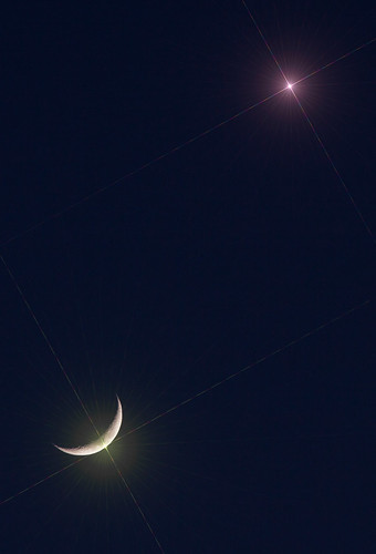The Moon & Venus by Mick Hyde