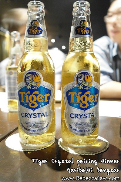 Tiger Crystal pairing dinner - Garibaldi Bangsar