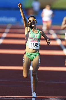 Marisol Romero gana oro en los 10 mil metros en el atletismo Panamericano