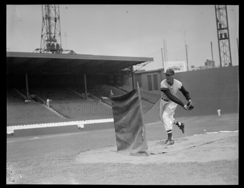 Ted Williams pitching batting practice