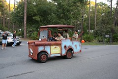 Tow Mater Golf Cart in the Parade