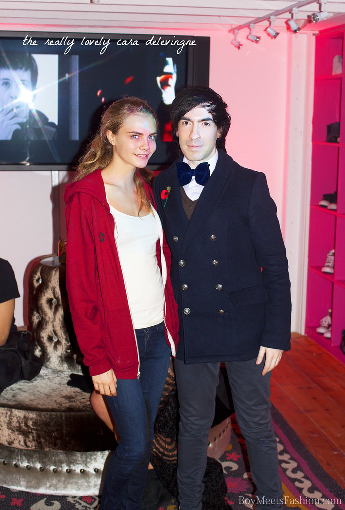 Cara Delevingne and me, together at a private party