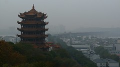 The tower and the bridge over the Yangtze