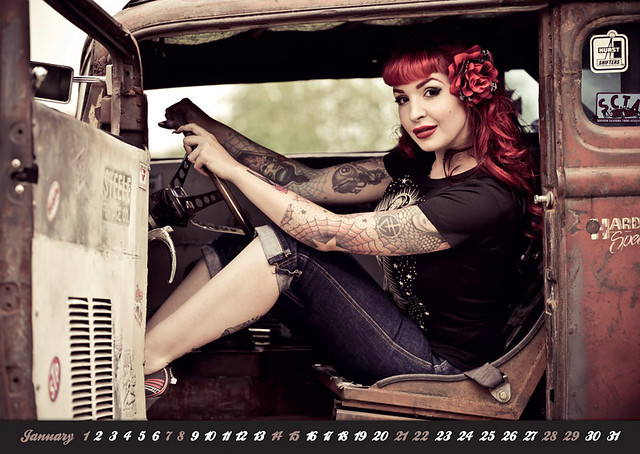 The official Hot Rod PinUp Calendar of Dirk The Pixeleye Behlau 2012 is