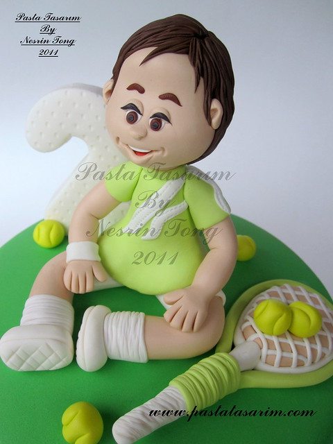  BORA 2ND BIRTHDAY CAKE - TENNIS
