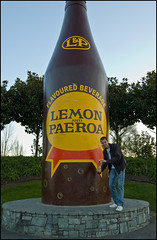 L&P Paeroa giant bottle