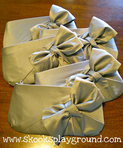 Fancy Bow Clutches - all in a row