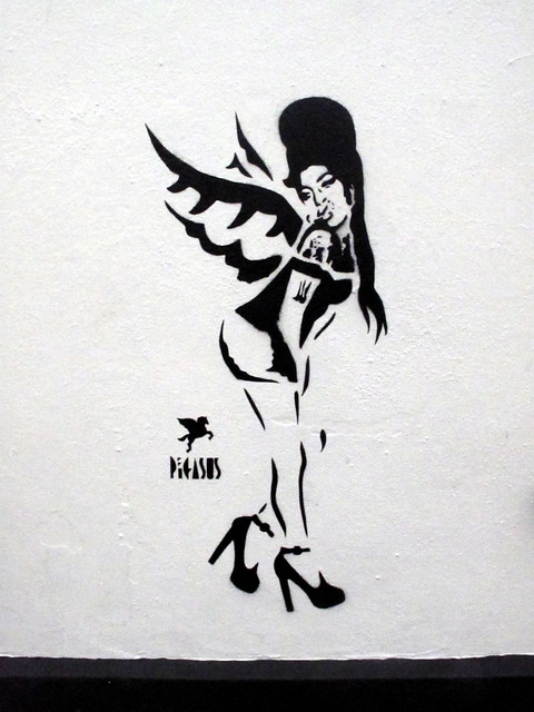 Amy Winehouse stencil