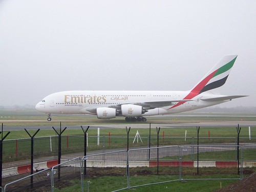 Emirates Airbus A380 (A6-EDS) - Side Profile