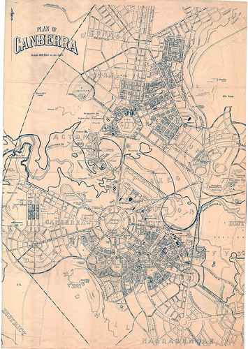Plan of Canberra - c1940